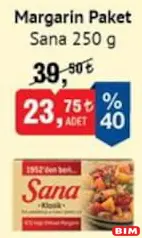 SANA MARGARİN PAKET 250 G